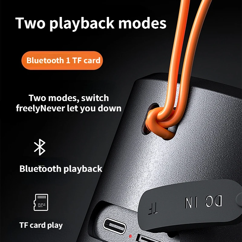 Waterproof Portable Wireless Bluetooth Speaker with RGB Light