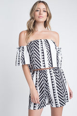 Women's Aztek Off Shoulder 2 Piece Set