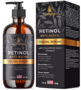 Retinol Serum for Face with Hyaluronic Acid   Vitamin E and Aloe Vera