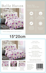 Belle Haven 6 Piece Sheet Set Bedding Sets