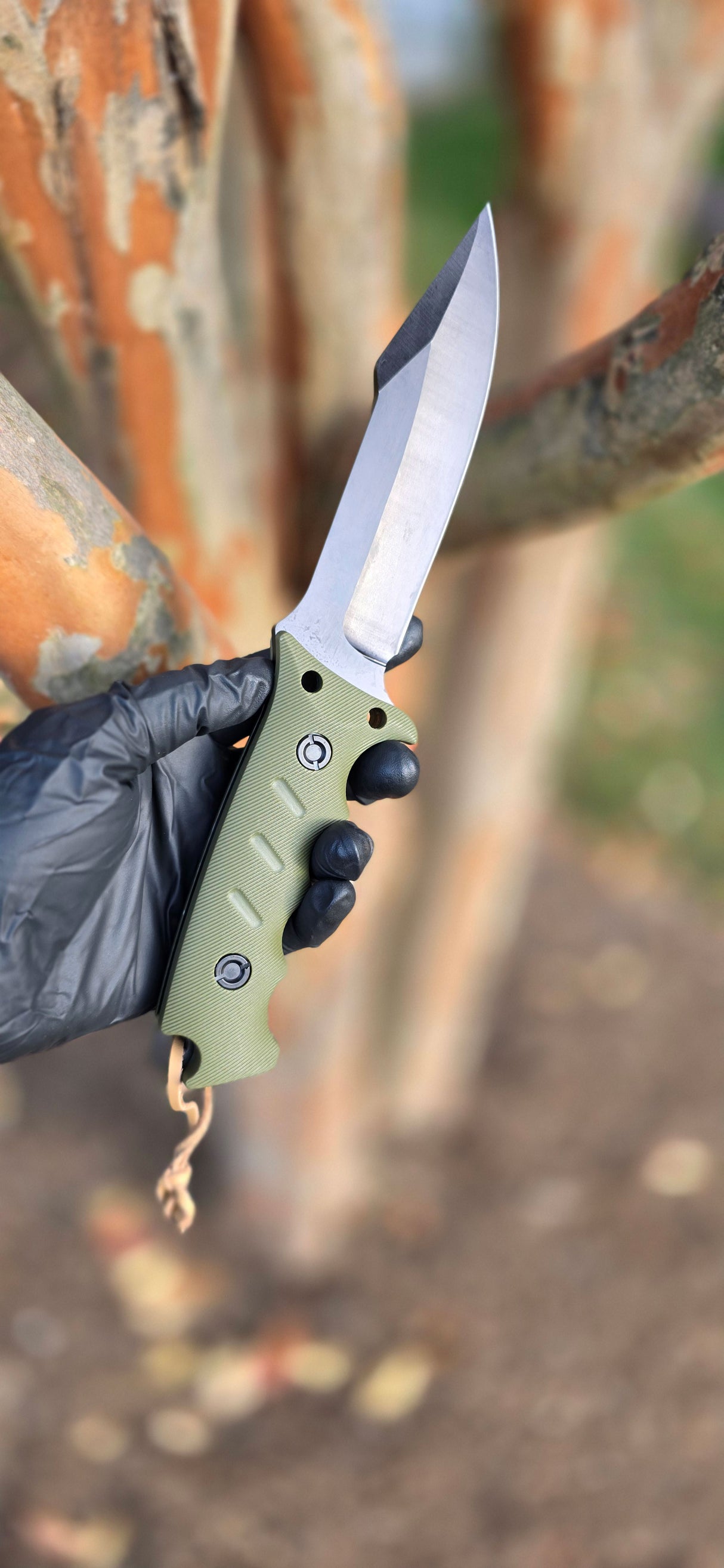 Fixed Blade EDC Tactical Knife With G10 Handle And Kydex Sheath